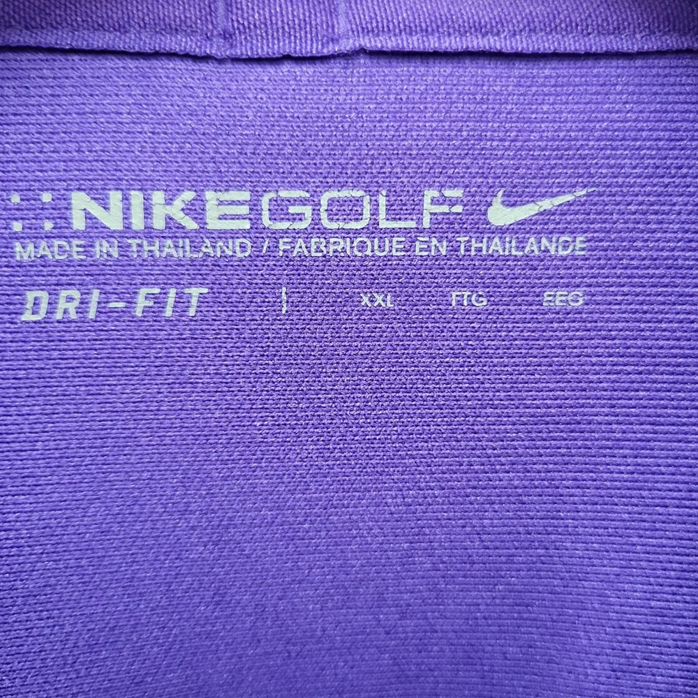 Nike Dri-FIT Men's Purple Golf Polo Shirt Size XXL Excellent Condition